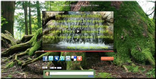 8 Forward Steps For Success Video