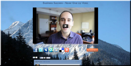 Business Success: Never Give Up Video